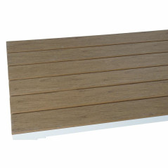 Divano da Giardino DKD Home Decor Beige Legno Poliestere Acciaio (231 x 219 x 74 cm)  