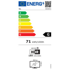 Smart TV TCL 50C805 4K Ultra HD 50" LED HDR HDR10 AMD FreeSync