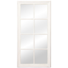 Specchio da parete Alexandra House Living Bianco Legno Rettangolare 5 x 78 x 150 cm