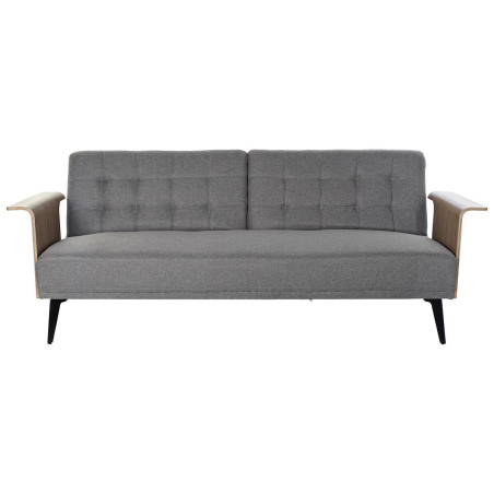 Divano Letto DKD Home Decor Marrone Grigio Metallo Città 203 x 87 x 81 cm