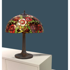 Lampada da tavolo Viro New York Rosso Zinco 60 W 45 x 62 x 45 cm