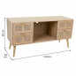 Mobile Aggiuntivo Alexandra House Living Naturale Legno MDF 42 x 60 x 120 cm