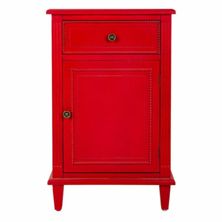 Comodino Alexandra House Living Rosso 36 x 72 x 45 cm