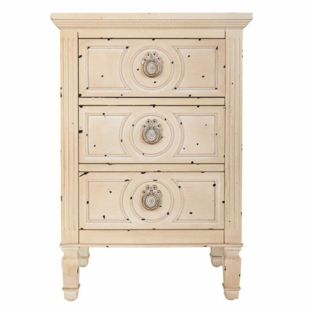 Comodino Alexandra House Living Beige 32 x 67 x 46 cm