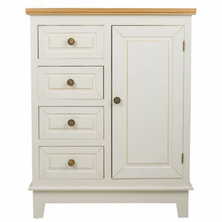 Credenza Alexandra House Living Bianco Naturale Legno di pino Legno MDF 32 x 84 x 66 cm