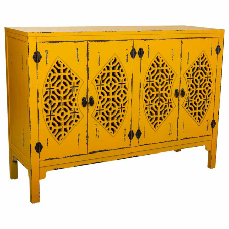 Credenza Alexandra House Living Giallo Legno di abete Legno MDF 40 x 86 x 120 cm