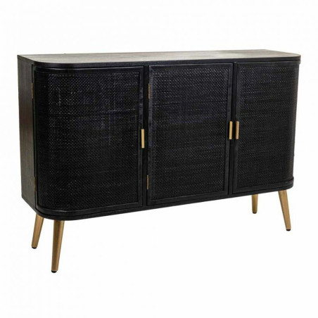 Credenza Alexandra House Living Nero Legno MDF 37 x 80 x 118 cm