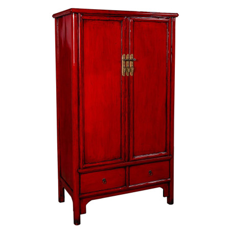 Armadio Alexandra House Living Rosso Legno Legno di olmo 69 x 182 x 101 cm