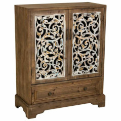 Armadio Alexandra House Living Marrone Legno di abete Legno MDF 38 x 102 x 83 cm