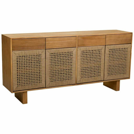 Credenza Alexandra House Living Marrone Legno di abete Legno di paulownia 36 x 75 x 160 cm