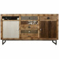 Credenza Alexandra House Living Marrone Legno Metallo Ferro 47 x 95 x 180 cm