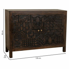 Credenza Alexandra House Living Marrone Legno 40 x 90 x 120 cm