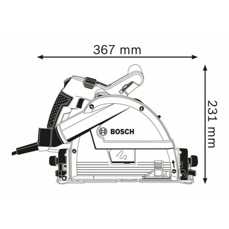 Sega circolare BOSCH 0601675001 1400 W 230 V 165 mm