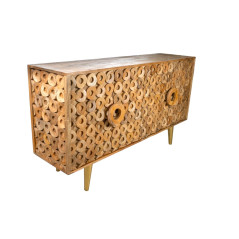 Credenza Romimex Marrone Dorato Legno di mango 45 x 83 x 152 cm