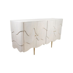 Credenza Romimex Grigio Legno di mango 41 x 82 x 151 cm