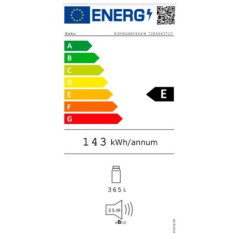 Frigorifero BEKO B3RMLNE444HXB Grigio (185 x 60 cm)