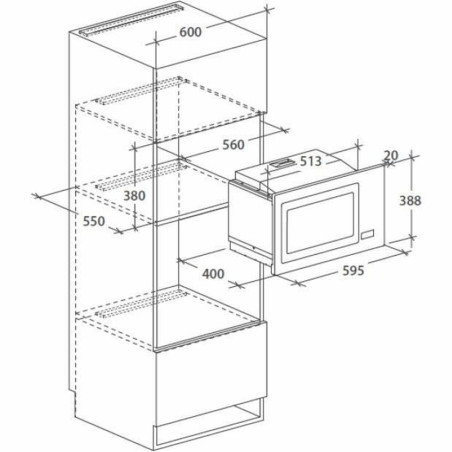 Microonde Rosieres RMG28DF 900 W 28 L