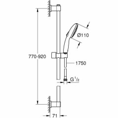 Colonna doccia Grohe Vitalio Start 110 Silicone