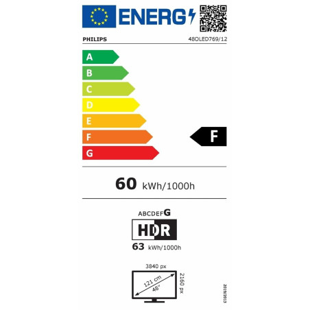 Smart TV Philips 48OLED769/12 4K Ultra HD 48" HDR HDR10 OLED AMD FreeSync NVIDIA G-SYNC Dolby Vision