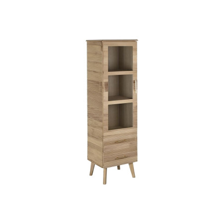 Stand Espositore DKD Home Decor Dorato Marrone Chiaro Legno di paulownia Legno MDF 48 x 40 x 160 cm 46 x 38 x 160 cm