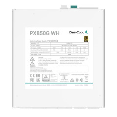 Fonte di Alimentazione DEEPCOOL R-PX850G-FC0W-EU 850 W 80 Plus Gold