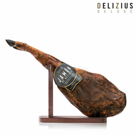 Set di Prosciutto Iberico di Bellota e Porta Prosciutto Delizius Deluxe