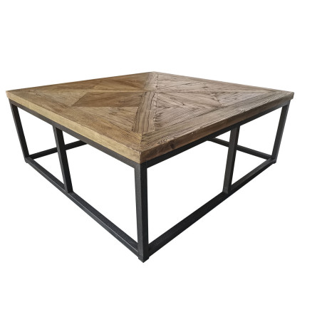 Tavolino da Caffè Home ESPRIT Legno Metallo 120 x 120 x 45 cm