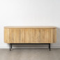 Credenza MONTMARTRE Nero Naturale Legno Ferro legno e metallo Legno di mango 170 x 40 x 75 cm