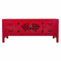 Cassettiera multiuso Alexandra House Living Rosso Legno di abete Legno MDF 40 x 50 x 120 cm