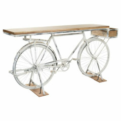 Ingresso Alexandra House Living Bike Bianco Caffè Ferro Legno di mango 50 x 90 x 198 cm