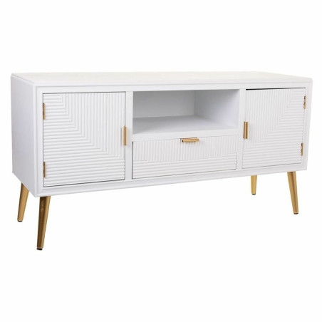 Credenza Alexandra House Living Bianco Dorato 40 x 61 x 121 cm