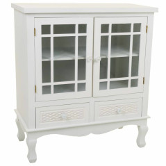 Credenza Alexandra House Living Bianco Crema Metallo Legno di pino 37 x 84 x 75 cm