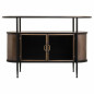 Credenza Alexandra House Living Marrone Metallo Vetro 42 x 80 x 121 cm