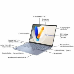 Laptop Asus Vivobook S 14 OLED S5406MA-QD162W 14" Intel Core Ultra 9 185H 16 GB RAM 1 TB SSD Qwerty in Spagnolo