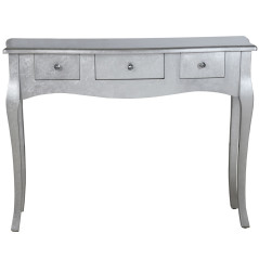 Console Alexandra House Living Argento Legno 105 x 80 x 33 cm