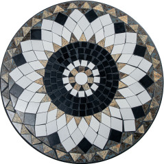 Tavolo con 2 sedie Alexandra House Living Multicolore 60 x 71 x 60 cm Mosaico