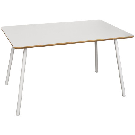 Tavolo da Pranzo Alexandra House Living Bianco Metallo 140 x 75 x 80 cm