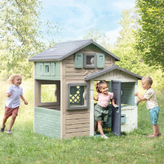 Casa da Gioco per Bambini Smoby GREEN EVO FRIENDS HOUSE 175,4 x 114,3 x 162 cm