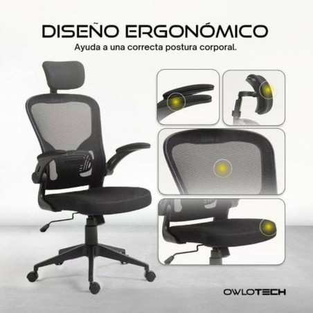 Sedia da Ufficio Owlotech Nero