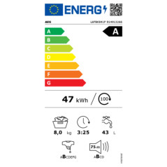 Lavatrice Aeg L6FBK841P 8 kg 1400 rpm