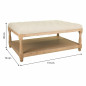 Panca Alexandra House Living Crema Gomma Legno 78 x 48 x 110 cm