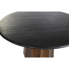 Tavolo da Pranzo DKD Home Decor Nero Marrone Marmo Legno di mango 120 x 120 x 76 cm