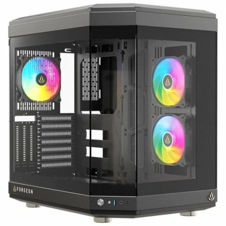 Case computer desktop ATX Forgeon Nero