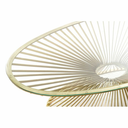 Tavolo aggiuntivo DKD Home Decor Dorato Cristallo Acciaio 138 x 66 x 46 cm