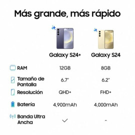 Smartphone Samsung Galaxy S24+ 6,7" 256 GB Nero