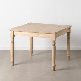 Tavolo da Pranzo 100 x 100 x 77 cm Naturale legno di mindi