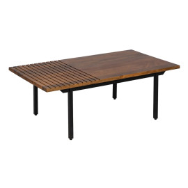 Tavolino da Caffè ABNER Ferro Legno di mango 110 x 60 x 40 cm