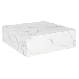 Tavolino da Caffè Home ESPRIT Bianco Legno MDF 90 x 90 x 35 cm
