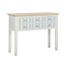 Console Home ESPRIT Azzurro Bianco Legno di paulownia 103 x 35 x 80 cm