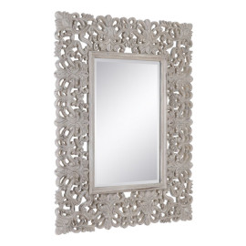 Specchio da parete Bianco Cristallo 98 x 3 x 124 cm